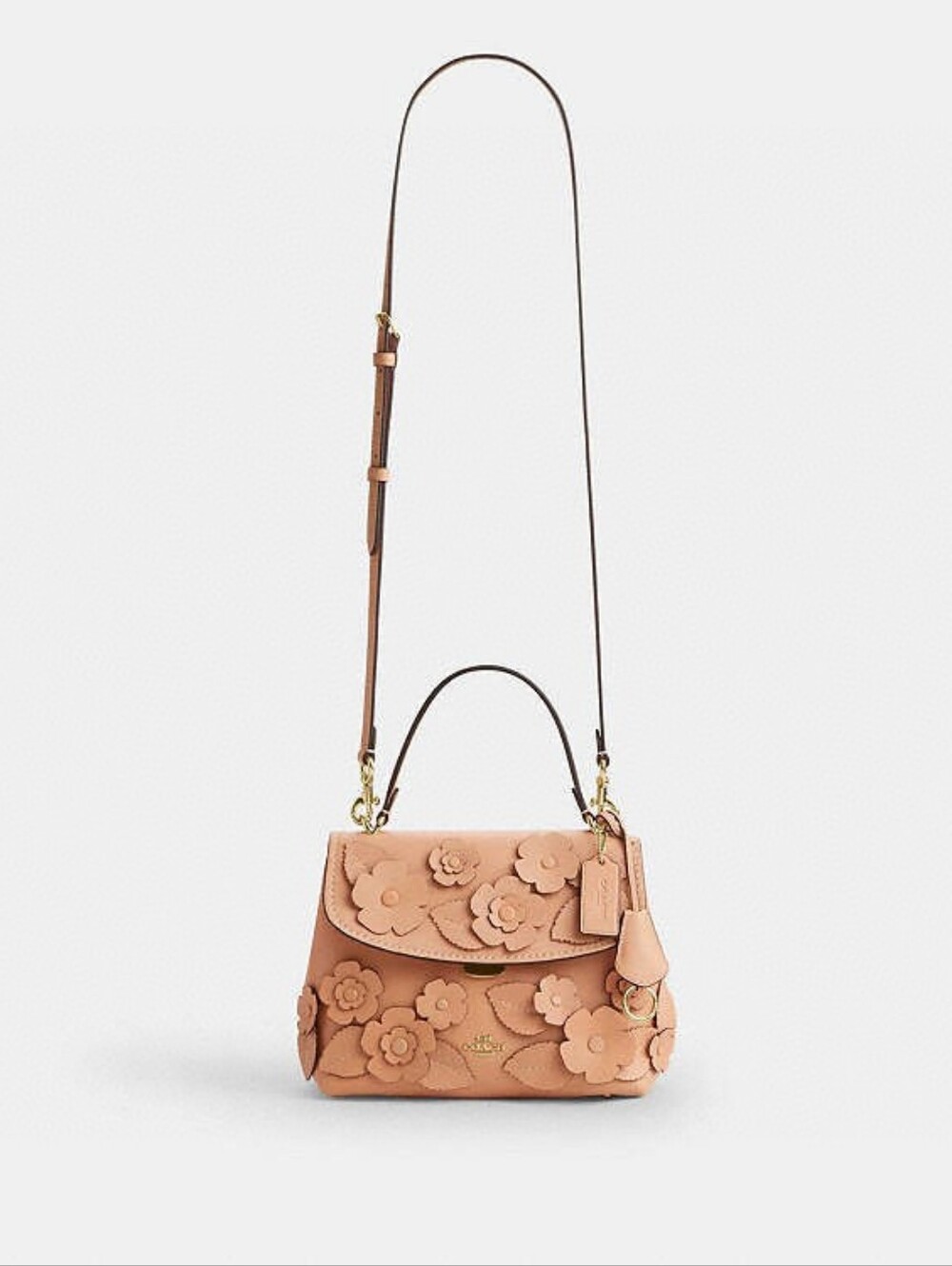 NWT！COACH Emory Top Handle Bag With Floral Applique（CDY44） - Picture 9 of 9